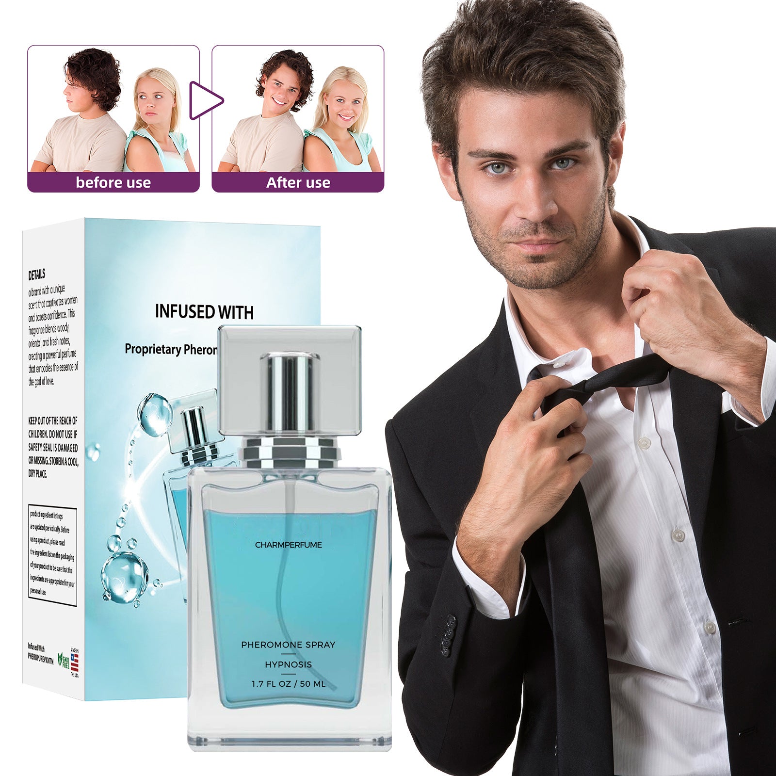 🔥Hot Sale 50% OFF🔥Long-Lasting Pheromone Cologne for Men