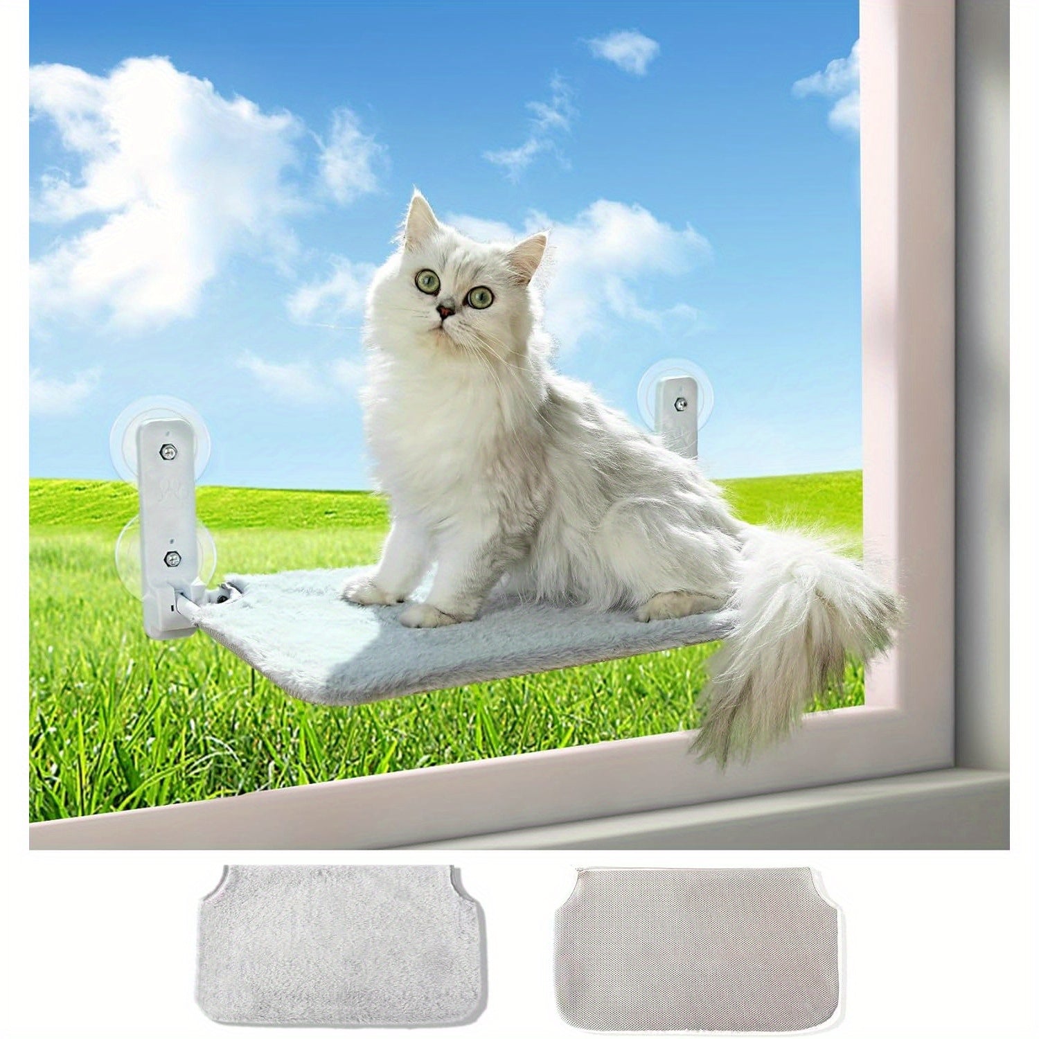 Hot Sale,Foldable scarless suction cup cat hammock