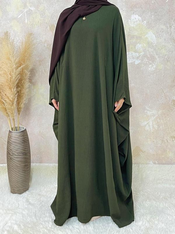 Modest Long Sleeve Dress for Daily Wear, All-Season Islamic Clothing