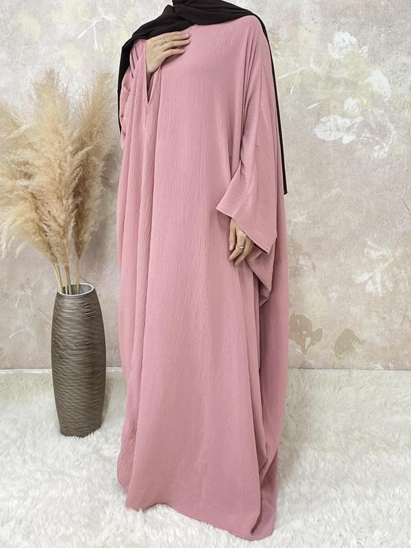 Modest Long Sleeve Dress for Daily Wear, All-Season Islamic Clothing