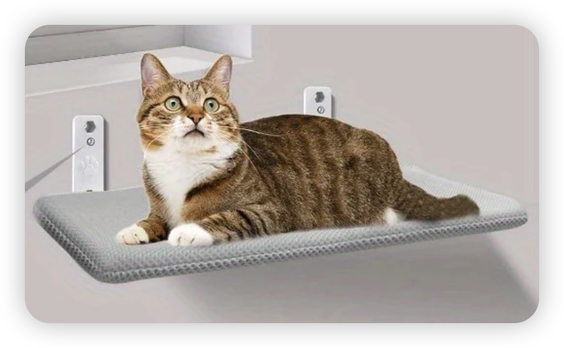 Hot Sale,Foldable scarless suction cup cat hammock